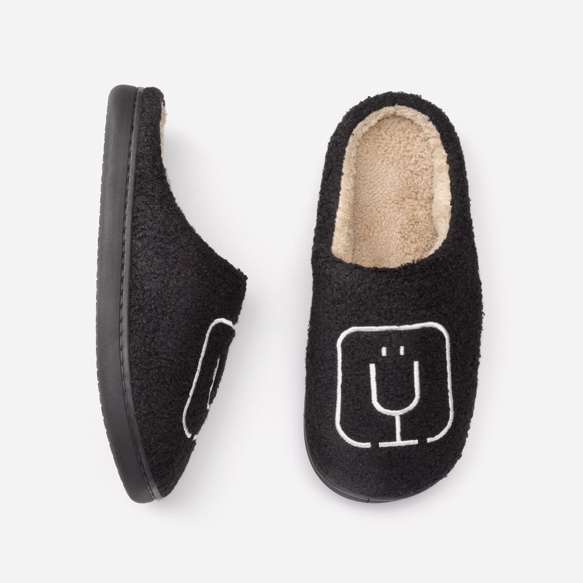 brumate-fuzzy-slippers-black-x7 apparel-slippers-above.png